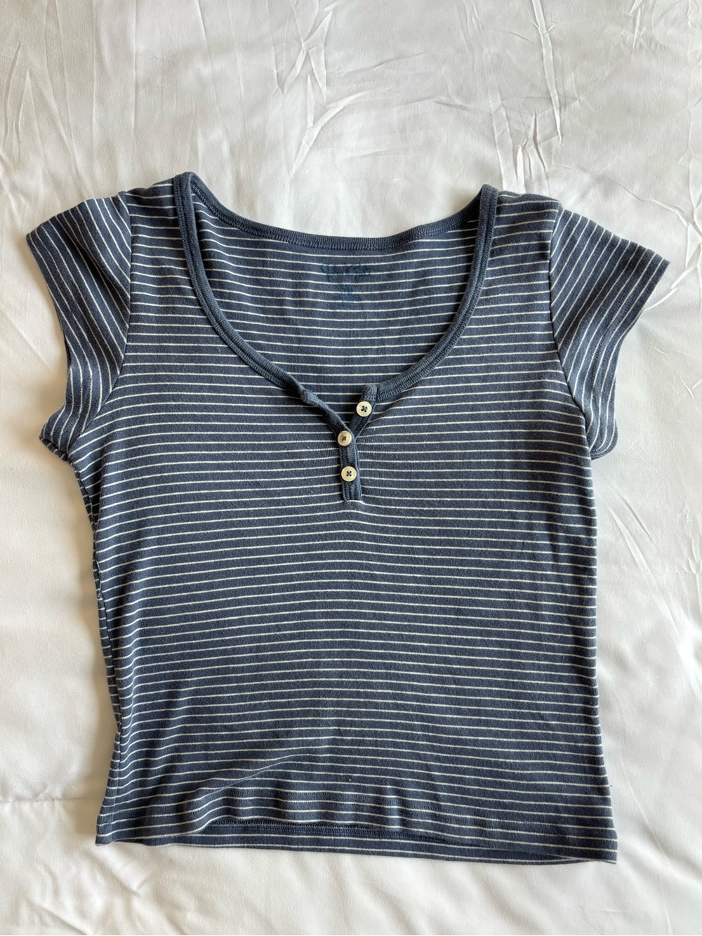 Brandy melville striped henley top